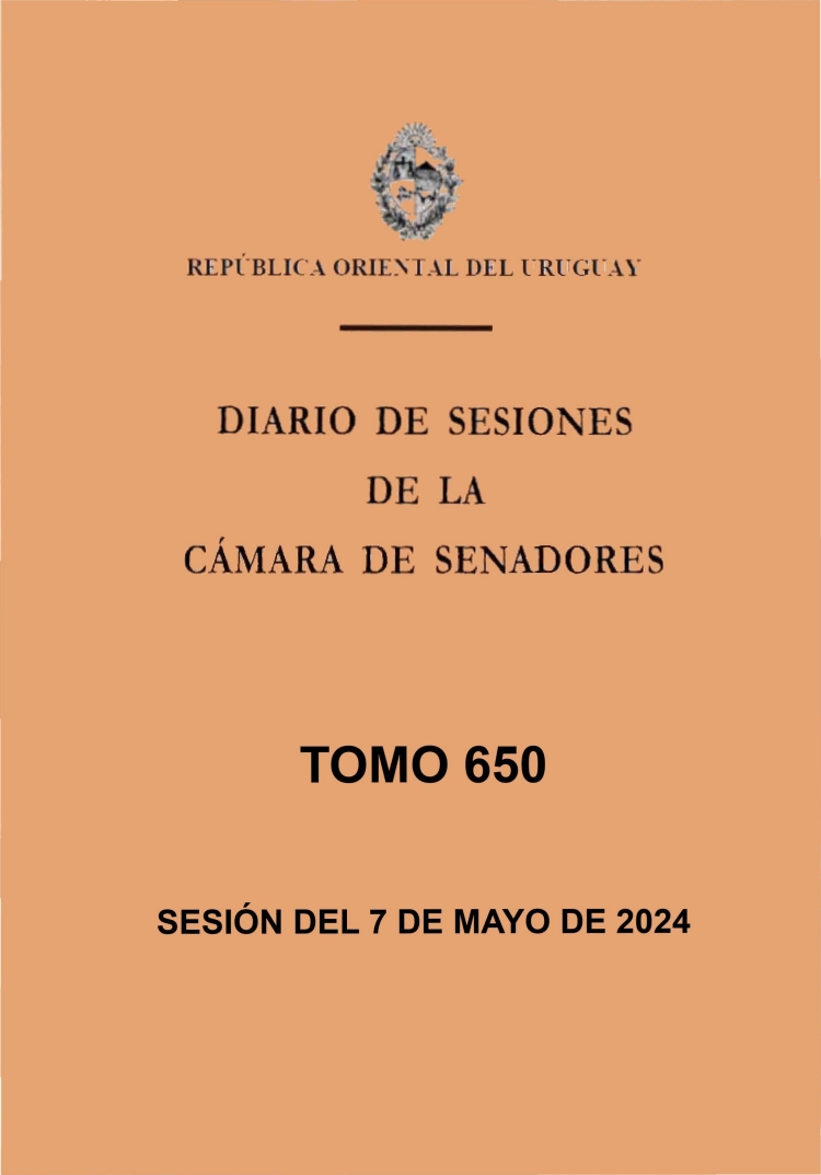 DIARIO DE SESIONES DE LA CAMARA DE SENADORES del 07/05/2024